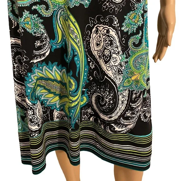 RABBIT RABBIT RABBIT DESIGNS PAISLEY DRESS  SZ 8 - Picture 9 of 16